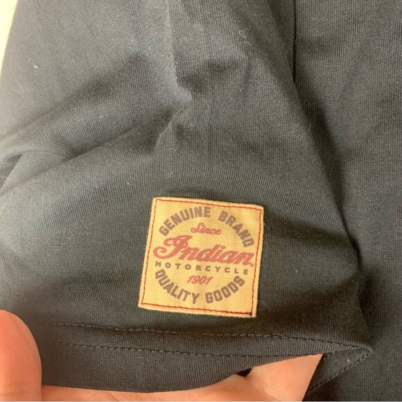 Indian Motorcycle mens 3x new chief headdress short sleeve Black Graphic Tee - Picture 5 of 13